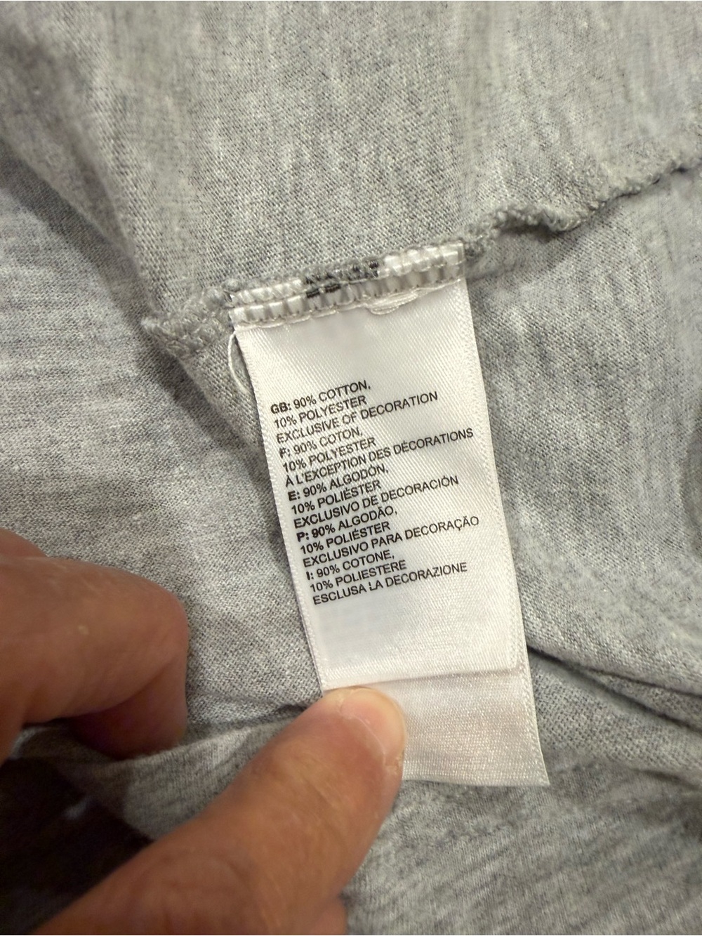 The North Face Light Gray Logo Crew Tee XL - Picture 6 of 11